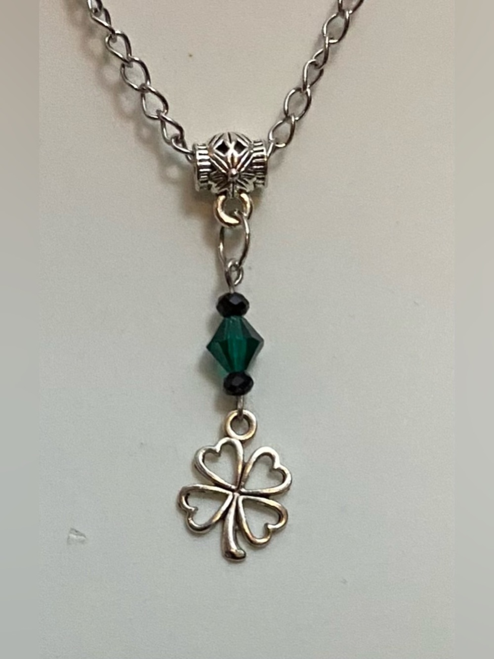 NEW Swarovski crystals with 4-Leaf clover charm (re-designed)